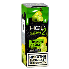 Жидкость для эл. сигарет - HQD Original 2 - Лимон - Лайм - 20MG (30 мл) NEW