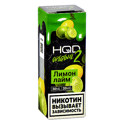 Жидкость для эл. сигарет - HQD Original 2 - Лимон - Лайм - 20MG (30 мл) NEW