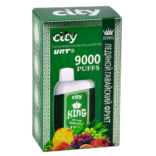 POD система City - King 9000 затяжек - Ледяной гавайский фрукт - 1,8% - (1 шт.)