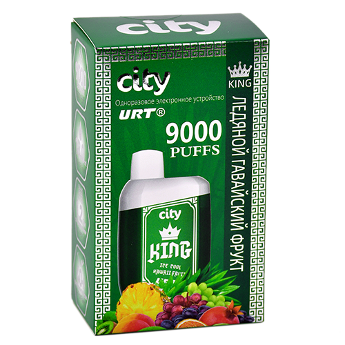 POD система City - King 9000 затяжек - Ледяной гавайский фрукт - 1,8% - (1 шт.)