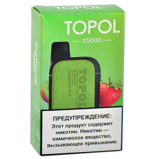 POD система  TOPOL X - 5000 затяжек - Клубника - Киви - 2% - (1 шт.)