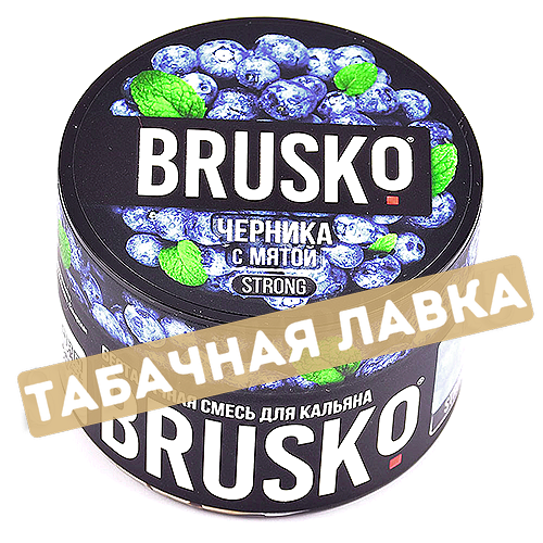 Табак для кальяна Brusko Strong - Черника с мятой (50 г)