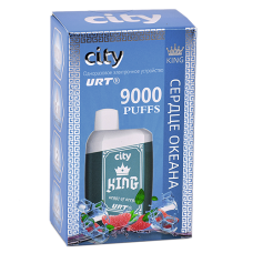 POD система City - King 9000 затяжек - Сердце океана - 1,8% - (1 шт.)