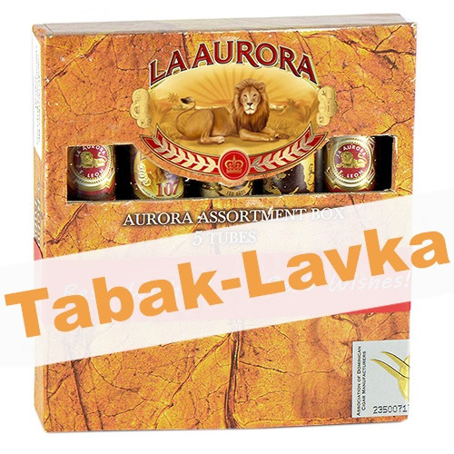 Набор Сигар La Aurora Assortiment Box в стеклянной Тубе (5 шт)