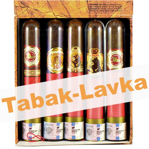 Набор Сигар La Aurora Assortiment Box в стеклянной Тубе (5 шт)