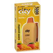 POD система City - Dazzling 5000 затяжек - Ледяное манго - 1,8% - (1 шт.)