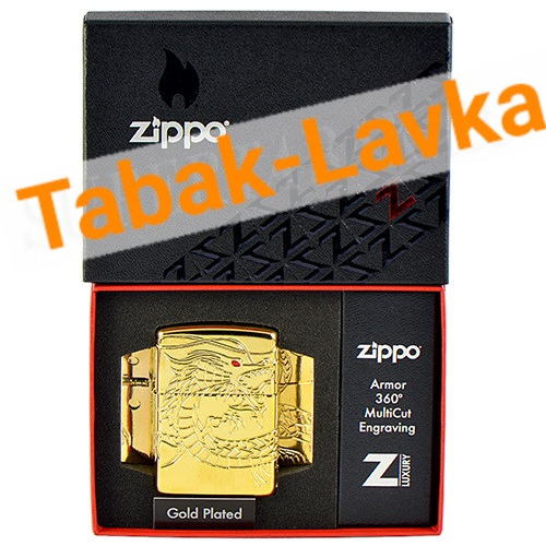 Зажигалка Zippo 29265 - Armor™ - Chinese Dragon - High Polish Gold Plate