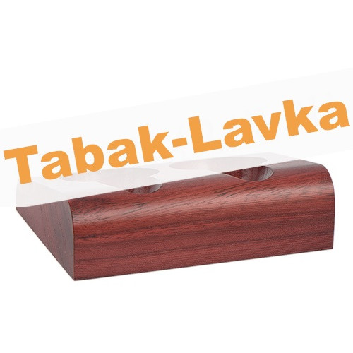 Подставка Savinelli для 2-х трубок - Como Pipe Rack 2P - M1024/2 OLMO ROSSO