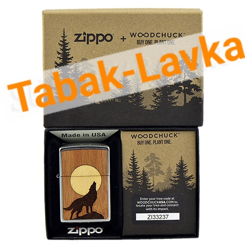 Зажигалка Zippo 49043 - WOODCHUCK - Buy One. Plant One