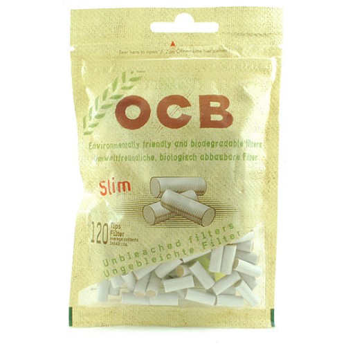 Фильтры для самокруток 6мм OCB Slim Organic 120 шт