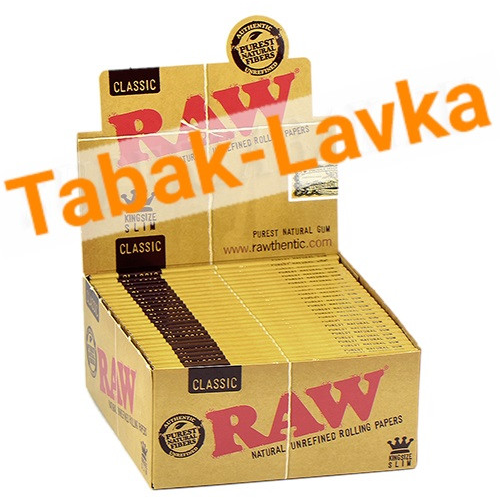 Бумага самокруточная RAW - KING SIZE - Classic (32 шт)