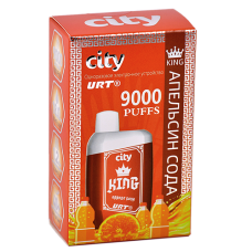 POD система City - King 9000 затяжек - Апельсин - Сода - 1,8% - (1 шт.)