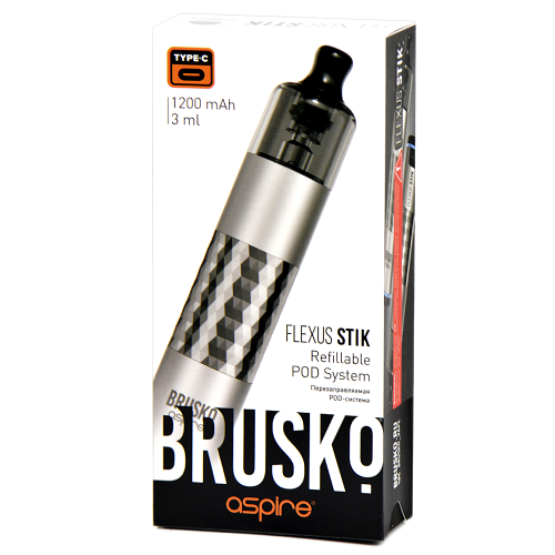 Многоразовая POD-система Brusko FLEXUS STICK Silver